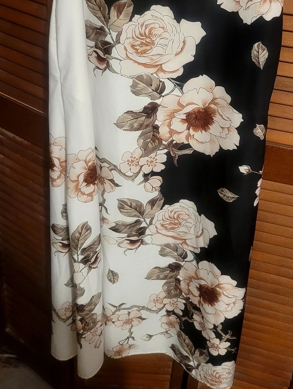 Floral Tank Maxi Dress Black White Neutral Tones Size XL - Picture 4 of 8